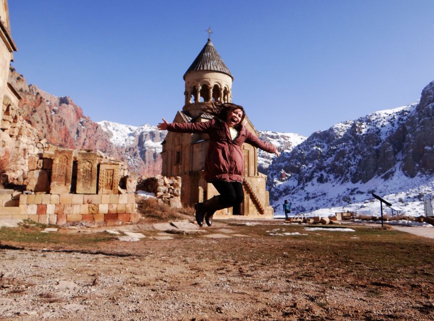 From Yerevan: Full-Day Tatev Monastery Complex Tour - Noravank monastery in red cliffs: the carved face moment