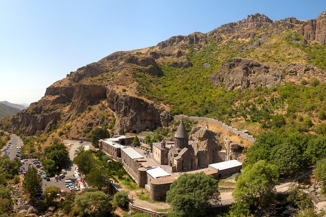 Garni,Geghard, Khor Virap Private Tour with Mt. Ararat Views - Geghard Monastery: The Holy Lance Carved in Rock