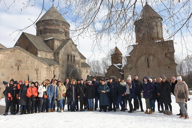 Group Tour: Tsaghkadzor (Kecharis, Ropeway), Lake Sevan, Trout barbecue treat - Kecharis Monastery: Four Churches and Old Stone Quiet