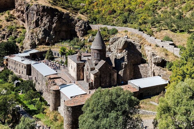 Private tour to Garni Temple, Geghard Monastery, Tsaghkadzor, Kecharis Monastery - Geghard Monastery: cave churches, UNESCO listing, and the spear legend
