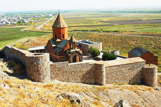 Private Tour to Khor Virap, ancient Areni cave or Areni winery, Noravank - Stop 1, Khor Virap: the deep-hole monastery and Ararat views